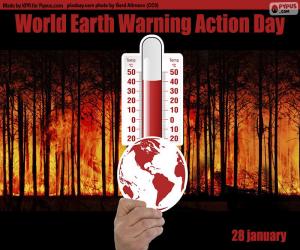 Puzzle Παγκόσμια Ημέρα Δράσης για την Αύξηση της Θερμοκρασίας της Γης